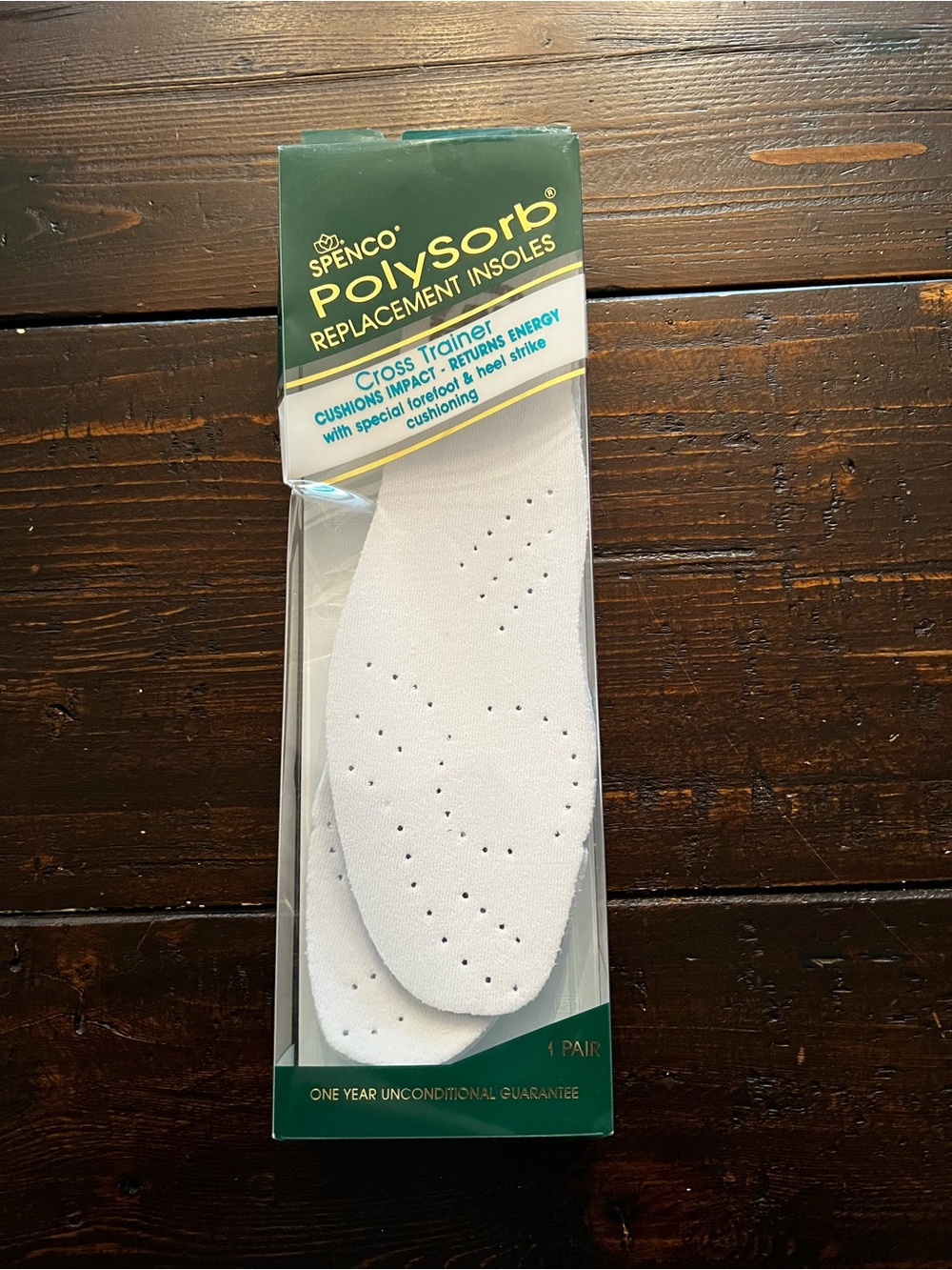 Spenco PolySorb Replacement Insoles - White (Men’s 8-9/Women’s 9-10) New